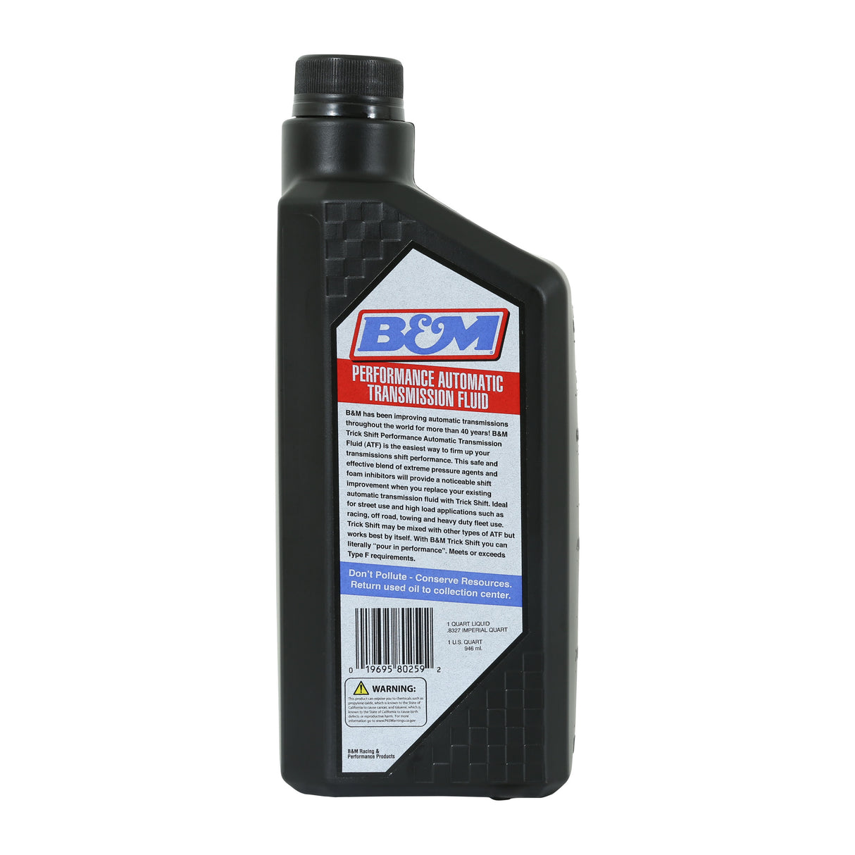 B&M Trick Shift Automatic Transmission Fluid - 1 Quart Bottle - 80259