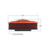 Holley 120-403 Vintage Series Oval Air Cleaner - Factory Orange Machined