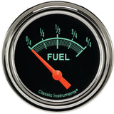 Classic Instruments G/Stock 2-5/8" Fuel Level Gauge - GS212SLF
