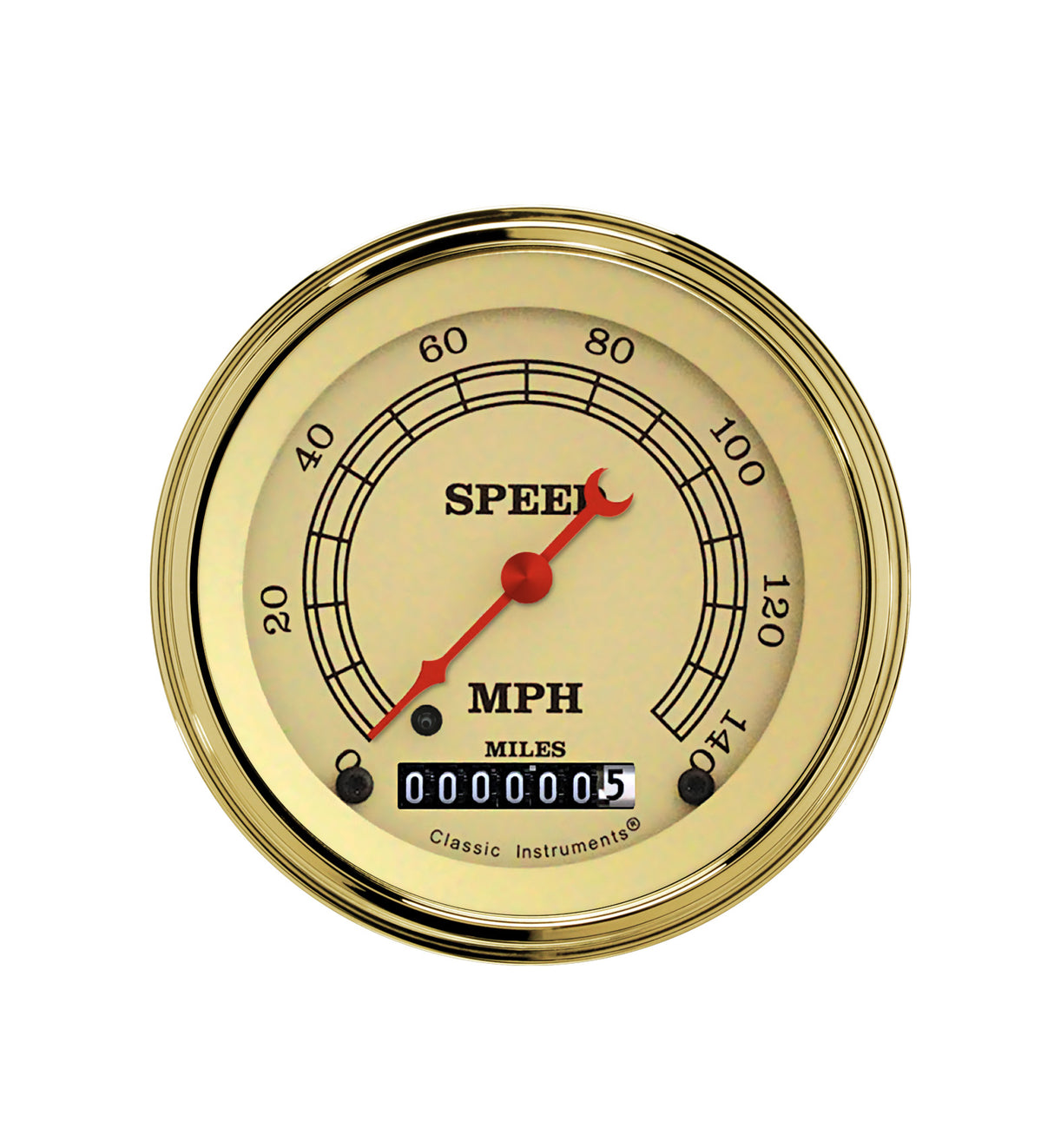 Classic Instruments VINTAGE 3IN SPEEDO 140 MPH - VT55GLC