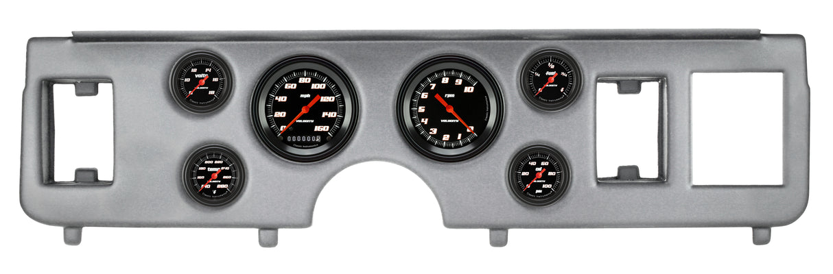 Classic Instruments 79-86 MUSTANG VELOCITY BLACK 6ga SET-FORD - CDMU79VSB101BA