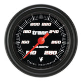 Classic Instruments Velocity Black 2-1/8" Transmission Temperature Gauge - VS127BBLF