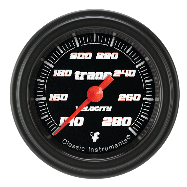 Classic Instruments Velocity Black 2-1/8" Transmission Temperature Gauge - VS127BBLF