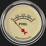 Classic Instruments Vintage 2 5/8" Fuel Gauge - VT212SLF