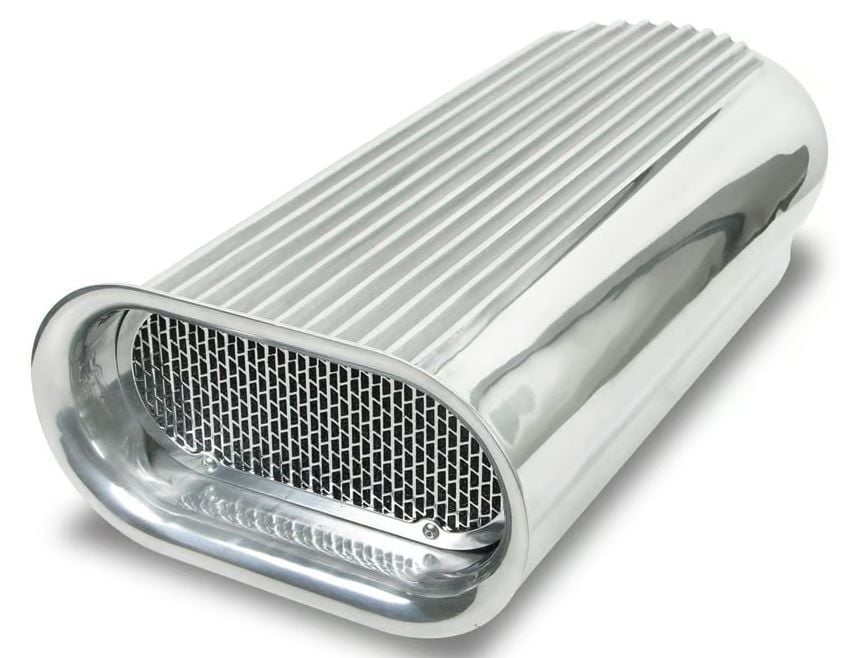 Holley Dual Hilborn Style Air Scoop, Polished Finished (HO7221)