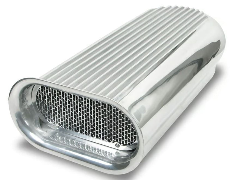 Holley Dual Hilborn Style Air Scoop, Polished Finished (HO7221)