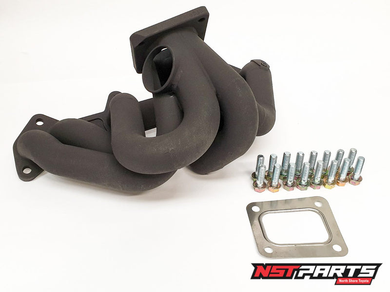6Boost Turbo Exhaust Manifold / 2JZGE / T3 Twin-scroll / Single Turbo