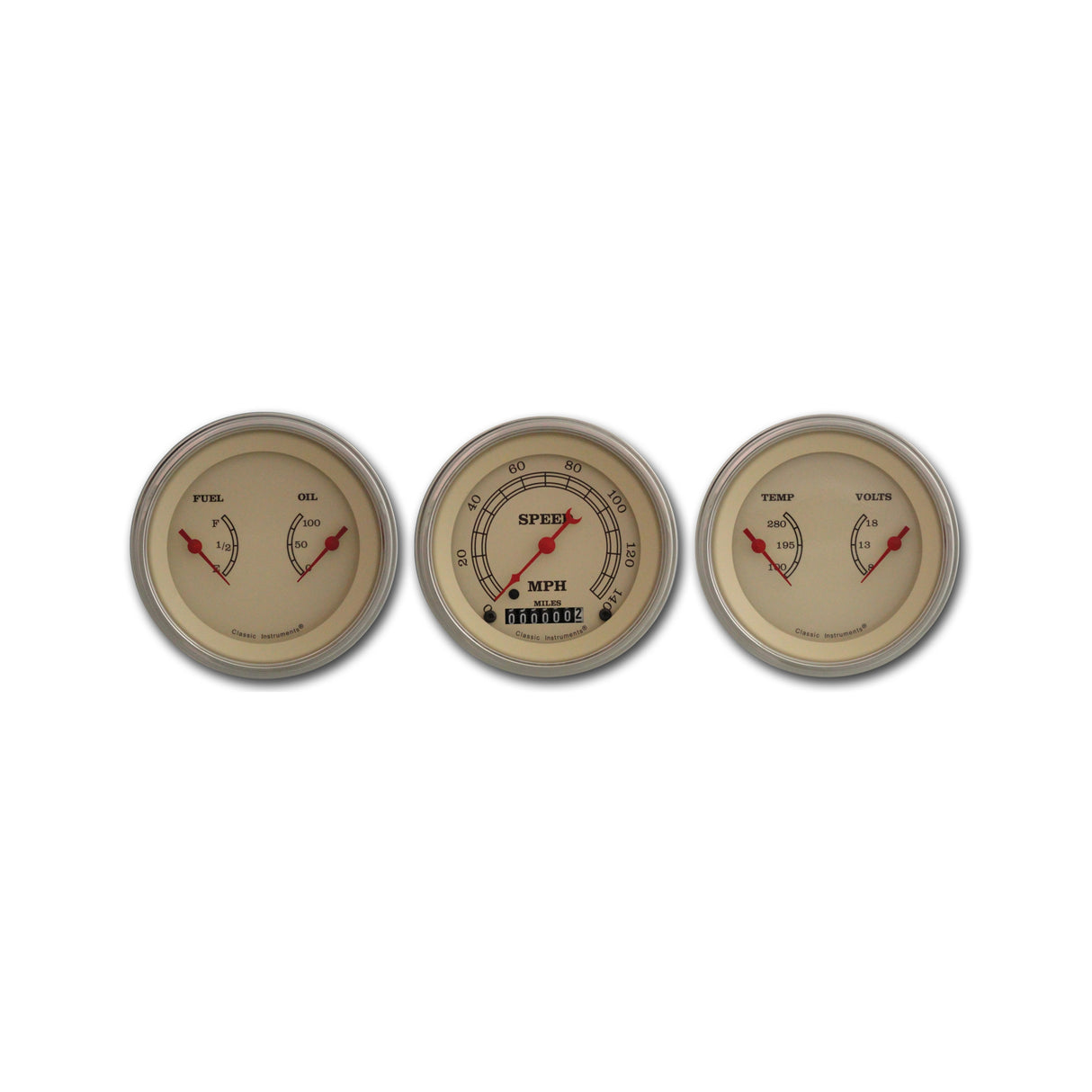 Classic Instruments Vintage Series Three Gauge Set - VT04SLF
