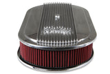 Holley 120-401 Vintage Series Oval Air Cleaner - Polished