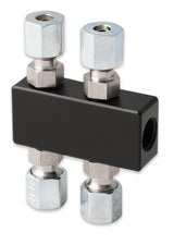 NOS 1-1/8" NPT in 4 out Distribution Block - Black - 16714BNOS
