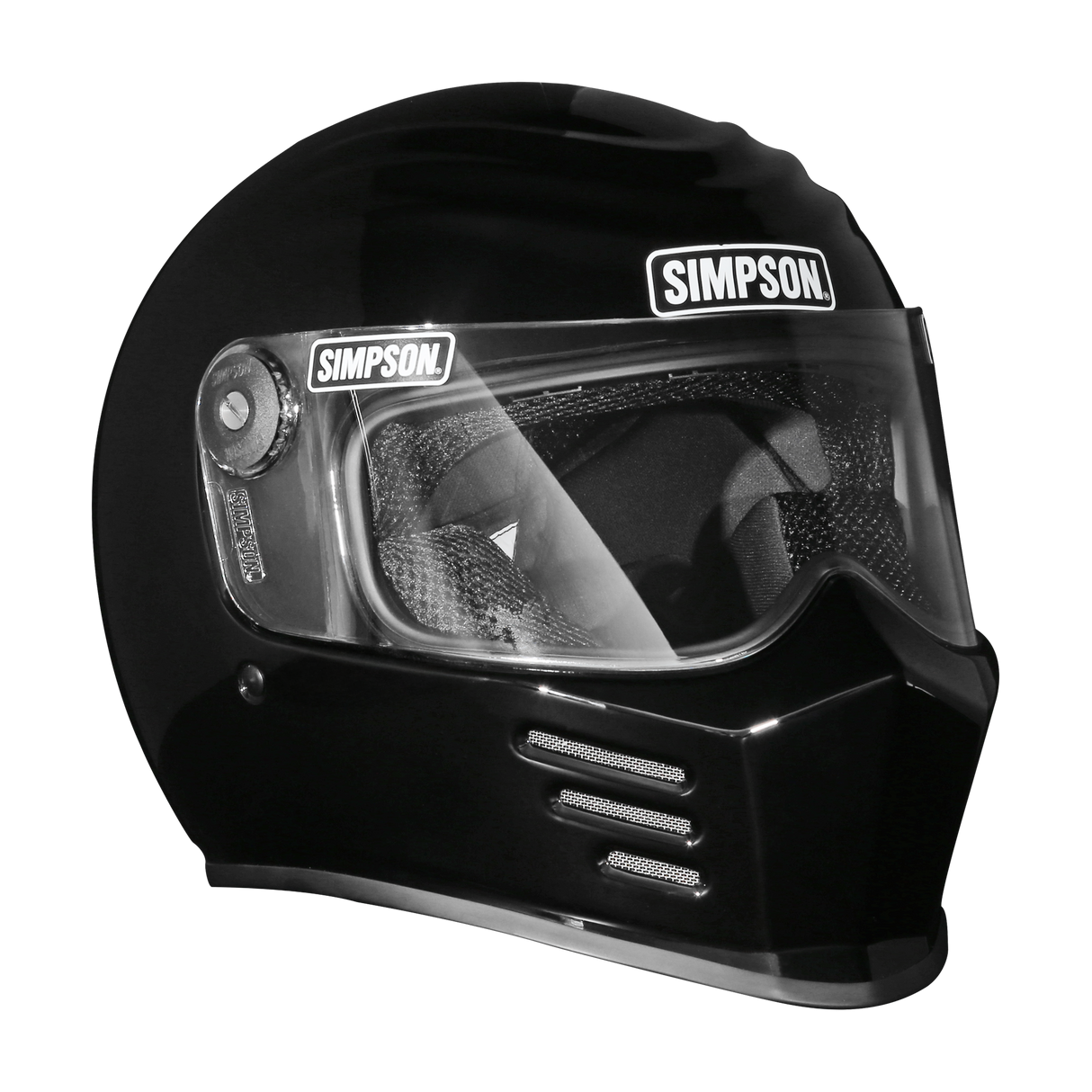 Simpson Motorcycle Outlaw Bandit 3.0 Helmet - Black XS - OB32XS