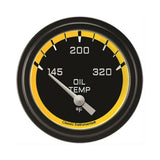 Classic Instruments Autocross Yellow 2-5/8" Oil Temperature Gauge - AX228YBLF