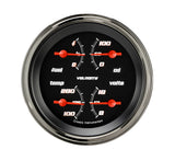 Classic Instruments VELOCITY BLACK 3IN QUAD 0-30 - VS77BSLF