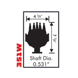 MSD Ford 351W Small Diameter Pro-Billet Distributor - 8578