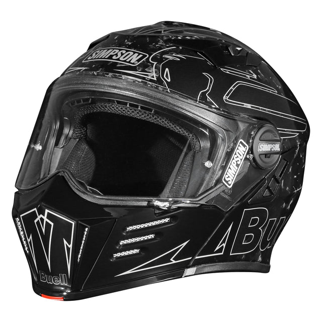 Simpson Motorcycle Buell Motorcycles Mod Bandit Helmet - Forged Carbon Fiber - M5983XL