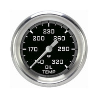 Classic Instruments Autocross Gray 2-5/8" Oil Temperature Gauge - AX328GAPF