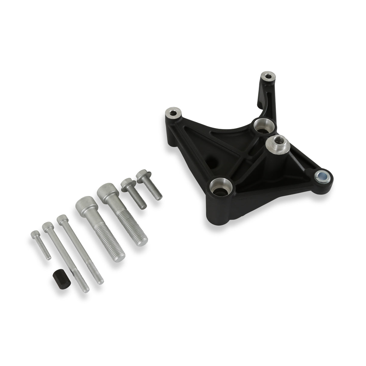 Holley 97-421 A/C Bracket with Hardware - Black