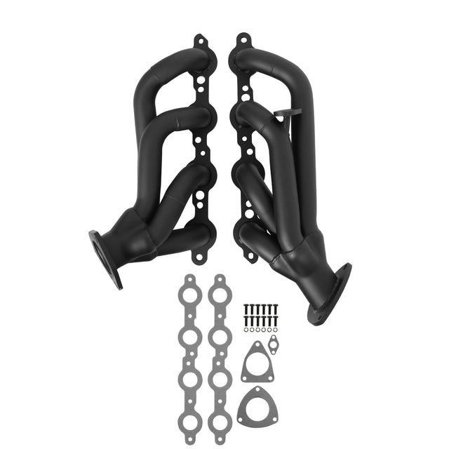Flowtech Shorty Headers - Black Painted - 91835FLT