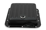Mr Gasket Transmission Oil Pan - Black Steel - 9755BMRG