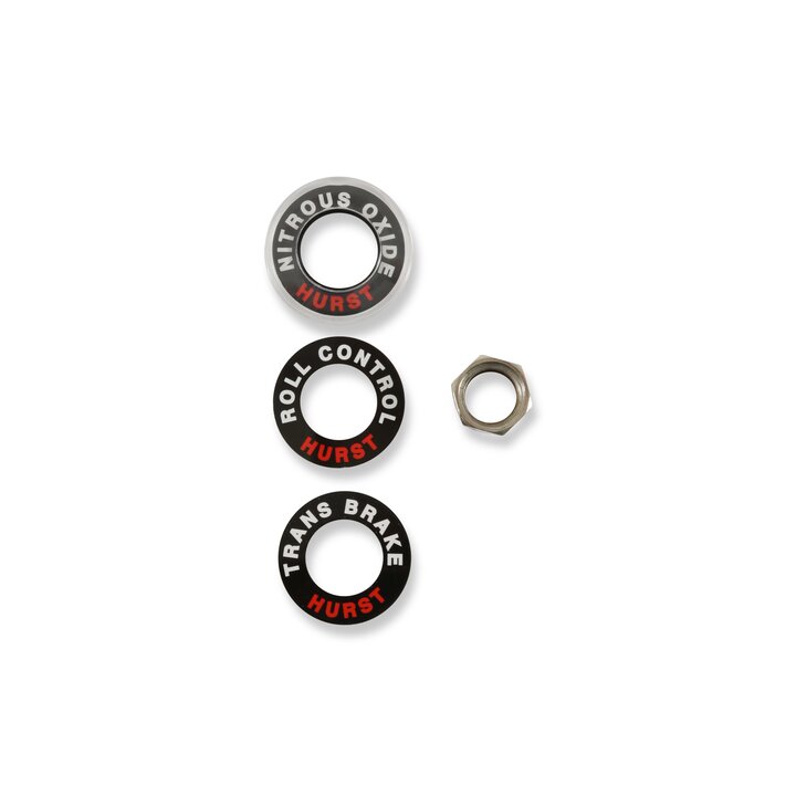 Hurst Shift Knob - No Pattern - Black - 12 Volt Switch - 1630050
