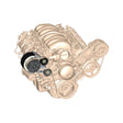 Holley 20-140BK LS High-Mount A/C Accessory Drive Kit - Includes R4 A/C Compressor, Tensioner, & Pulleys- Black Finish