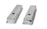 Mr Gasket Chrome Valve Covers - Dual Cap Holes - 9800