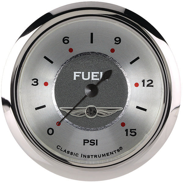 Classic Instruments All American 2-5/8" Fuel Pressure Gauge (15 PSI) - AW345SRC