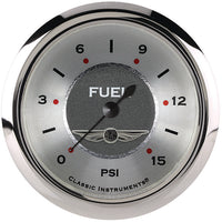 Classic Instruments All American 2-5/8" Fuel Pressure Gauge (15 PSI) - AW345SRC