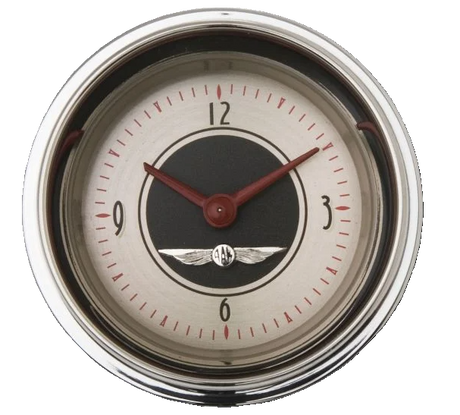 Classic Instruments All American Nickel 2 1/8" Clock - AN90SHC