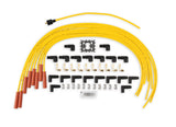 ACCEL Spark Plug Wire Set - 8mm - Yellow with Orange Straight Boots - 4040
