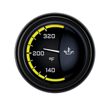 Classic Instruments AutoCross Yellow 2-1/8" Oil Temperature Gauge - AX28YBLF