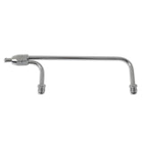 Mr Gasket Fuel Line - 3/8 Inch Dual Inlet - Chrome - 1551