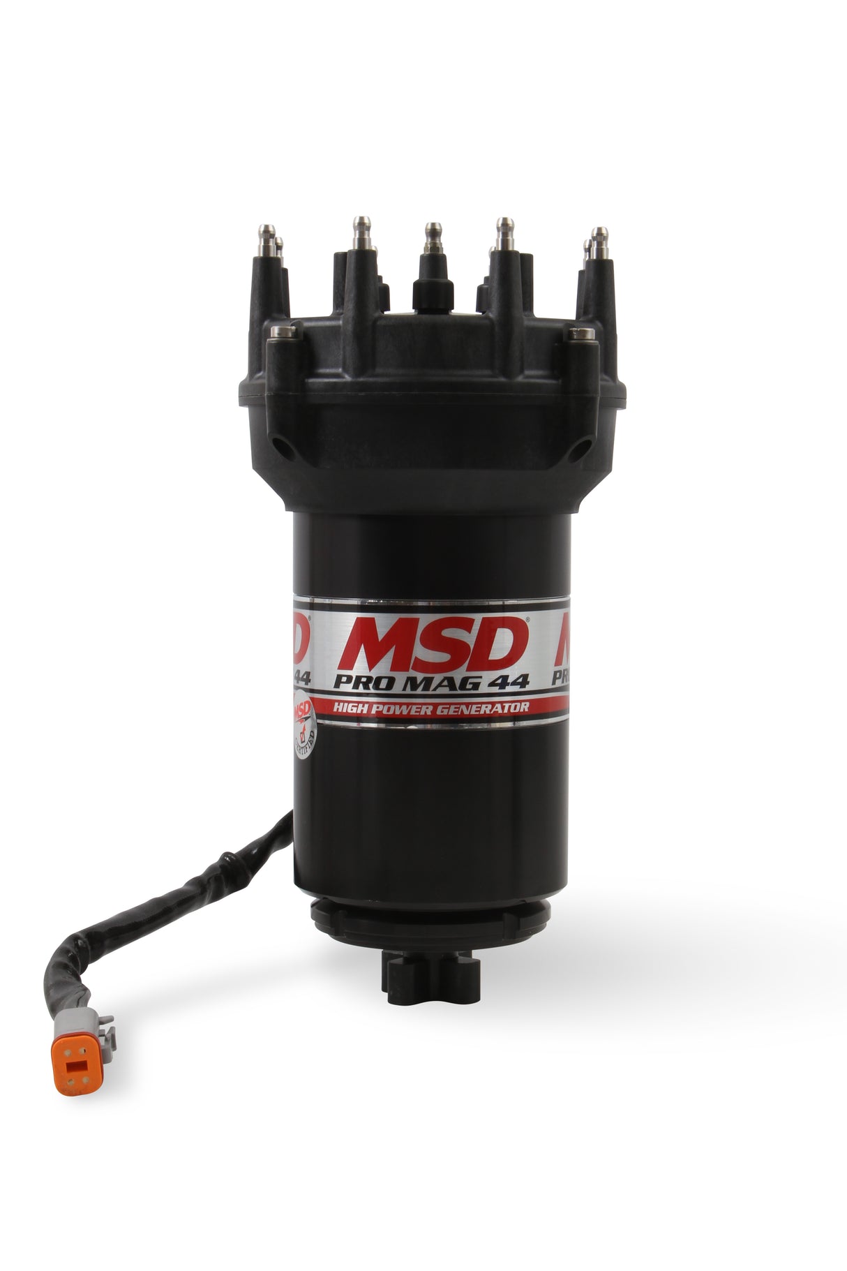 MSD Pro Mag 44 Amp Generator, CCW Rotation, Black, Pro Cap, Band Clamp - 81407
