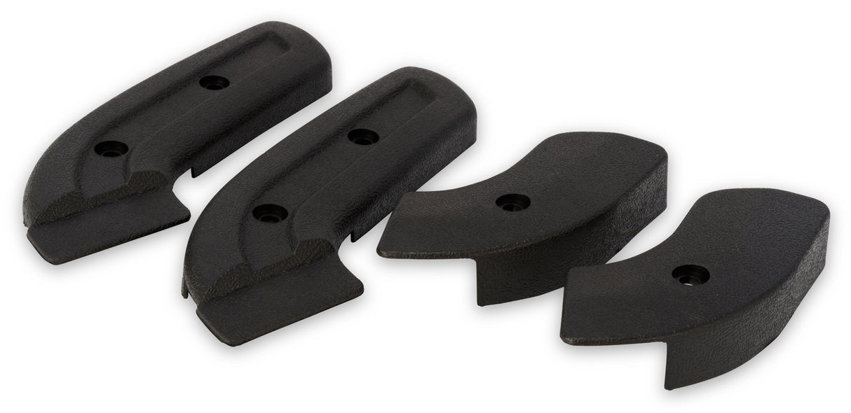 Scott Drake 67-77 Bronco Seat Hinge Covers, Black - C8TZ-656192-5B