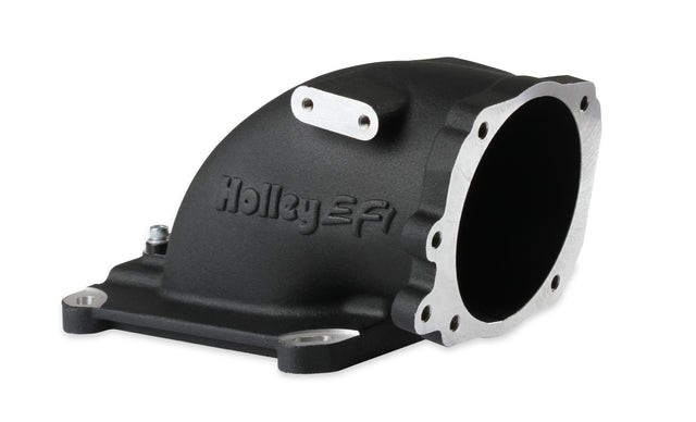 Holley 300-240FBK EFI Throttle Body Intake Elbow-Black Finish