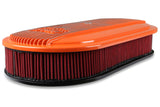 Holley 120-403 Vintage Series Oval Air Cleaner - Factory Orange Machined