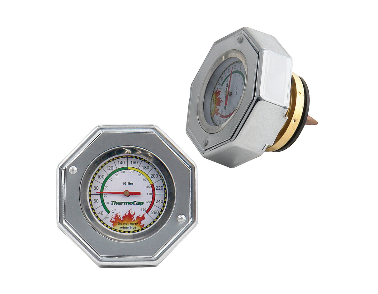 Mr Gasket Thermocap - 16 PSI - Silver - 2471S