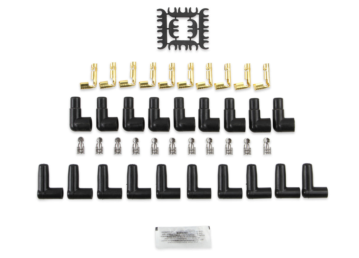 ACCEL Spark Plug Wire Set- 8mm- Super Stock Universal-Graphite Core- 90 Deg Boots- Red - 4041R