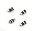 Mr Gasket Chrome Tire Valve Stems - Shorty with Screw-On Mounting - 1957MRG