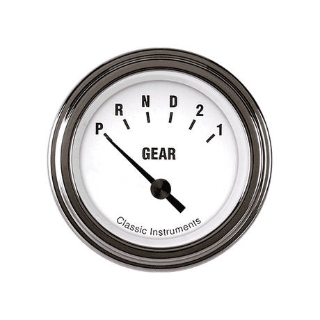 Classic Instruments White Hot 2 1/8" Gear Indicator - WH07SLF