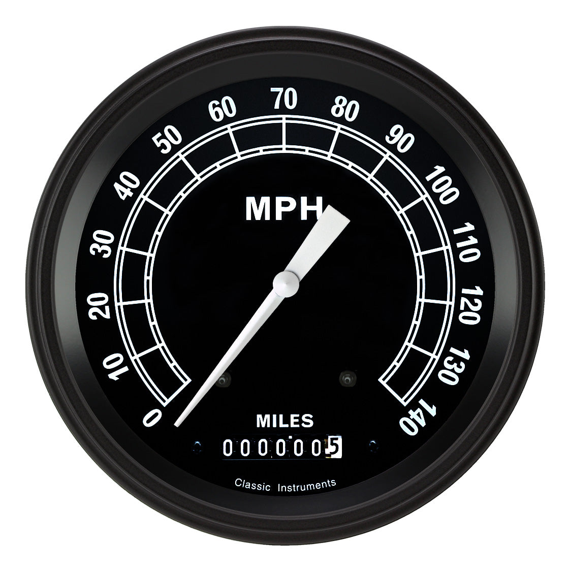 Classic Instruments TRADITIONAL 5IN SPEEDO 140 MPH - TR56BLF