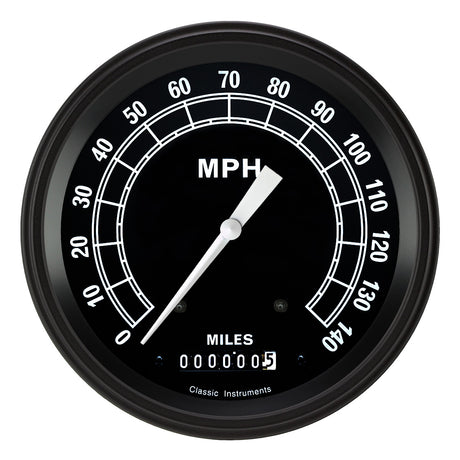 Classic Instruments TRADITIONAL 5IN SPEEDO 140 MPH - TR56BLF
