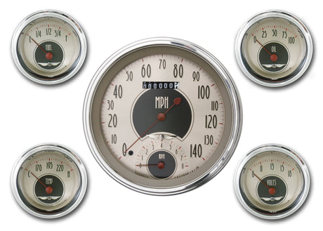 Classic Instruments American Nickel 5 Gauge Set - AN65SLC
