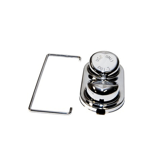 Scott Drake 67-73 Drum brake m/c cap chrome - D3AZ-2162-C