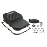 B&M Hi-Tek Deep Heavy Duty Transmission Pan - ZF 845RE/850RE/8HP70/8HP75 - Black - 71395