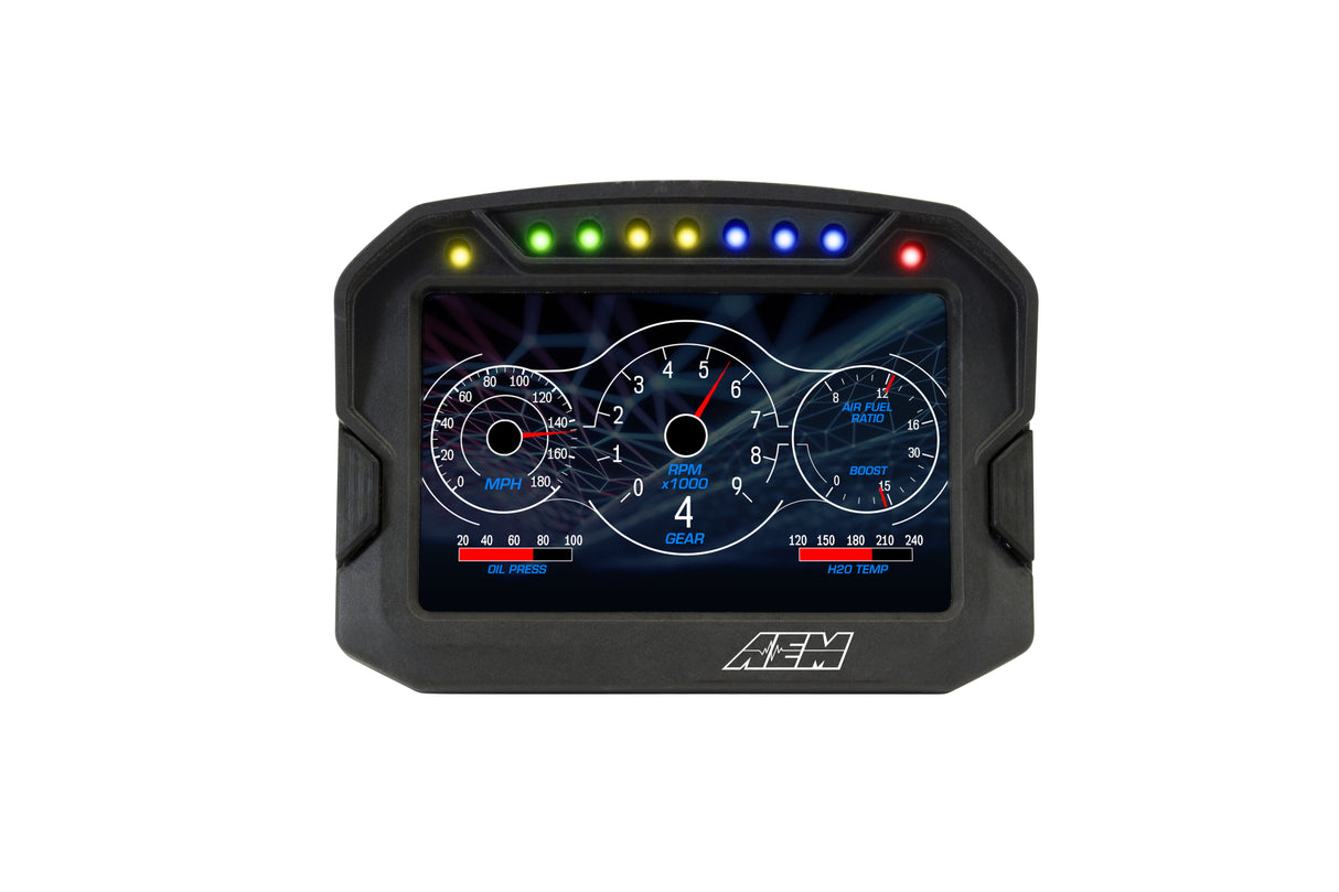 AEM CD-5LG Carbon Logging Display with Internal GPS - 30-5603