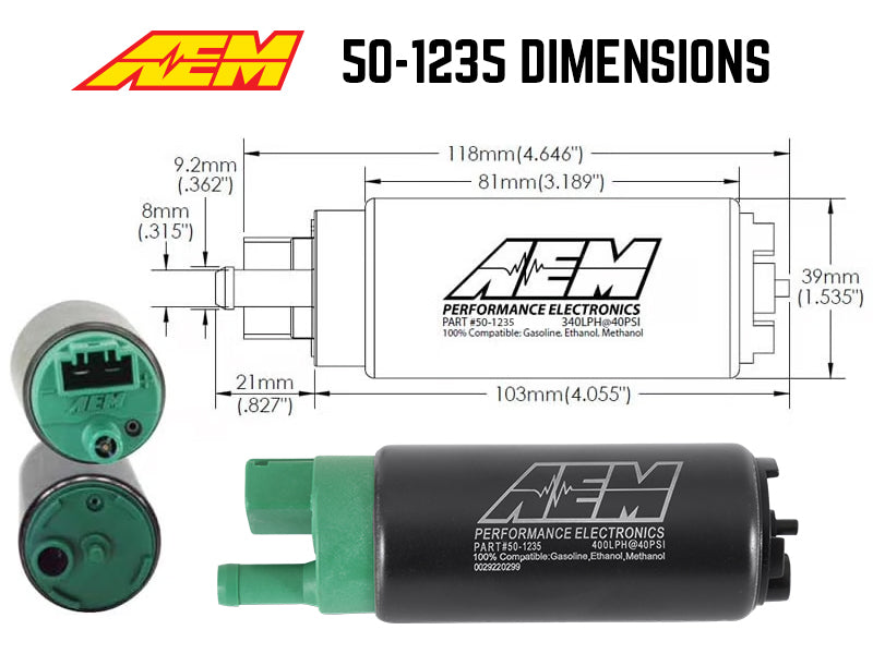 AEM High Flow In-Tank Fuel Pump - 50-1235