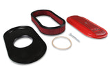 Holley 120-404 Vintage Series Oval Air Cleaner - Gloss Red Machined