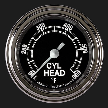 Classic Instruments Traditional 2 1/8" Cylinder Head Temp. Gauge - TR197SLF