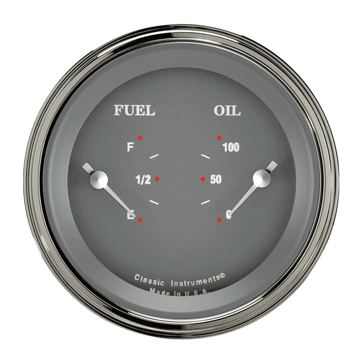 Classic Instruments SG SERIES 3IN DUAL - FUEL & OIL - SG72SLC